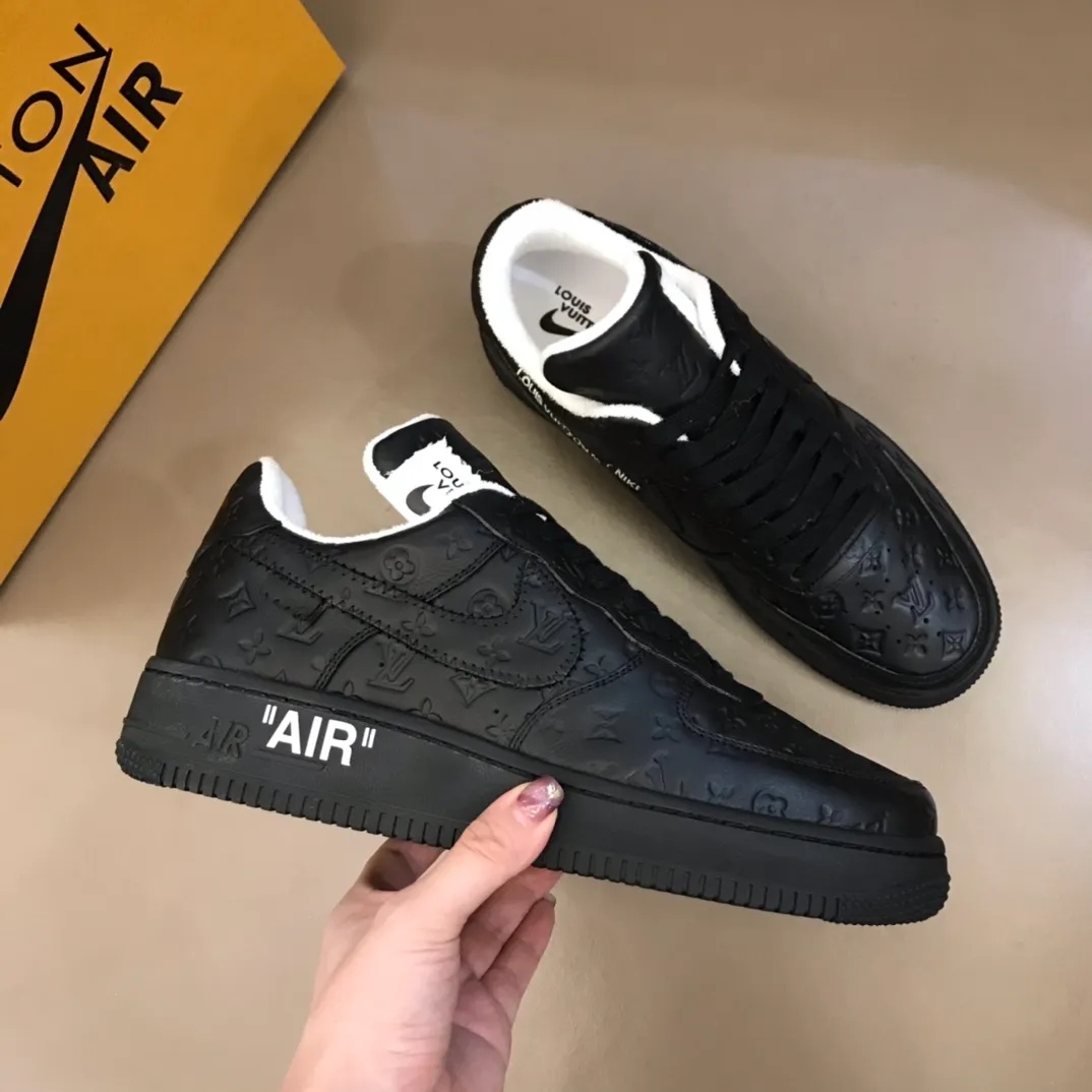 Men's shoes 💰p440 "*OUIS *UITTO*" x OFF-WHITE x Nike tripartite collaboration! Trendy and cool men's casual sports shoes with unrivaled color matching. The design idea basically continues the style of THE TEN. The Swoosh line and tongue label have a very familiar visual effect and are both fashionable and trendy! A must-have for fashionistas! The effect on your feet is absolutely stunning! (The original drawer packaging accessories are complete) Code number 38-45